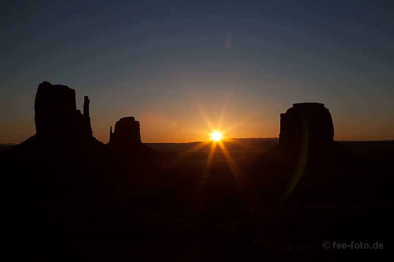 Sunrise at Monument Valley